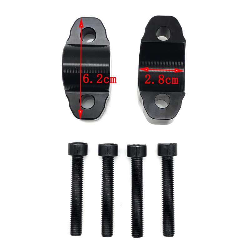 TENERE700 Accessories - Motorcycle Handlebar Riser Kit - Backs, Mounts,