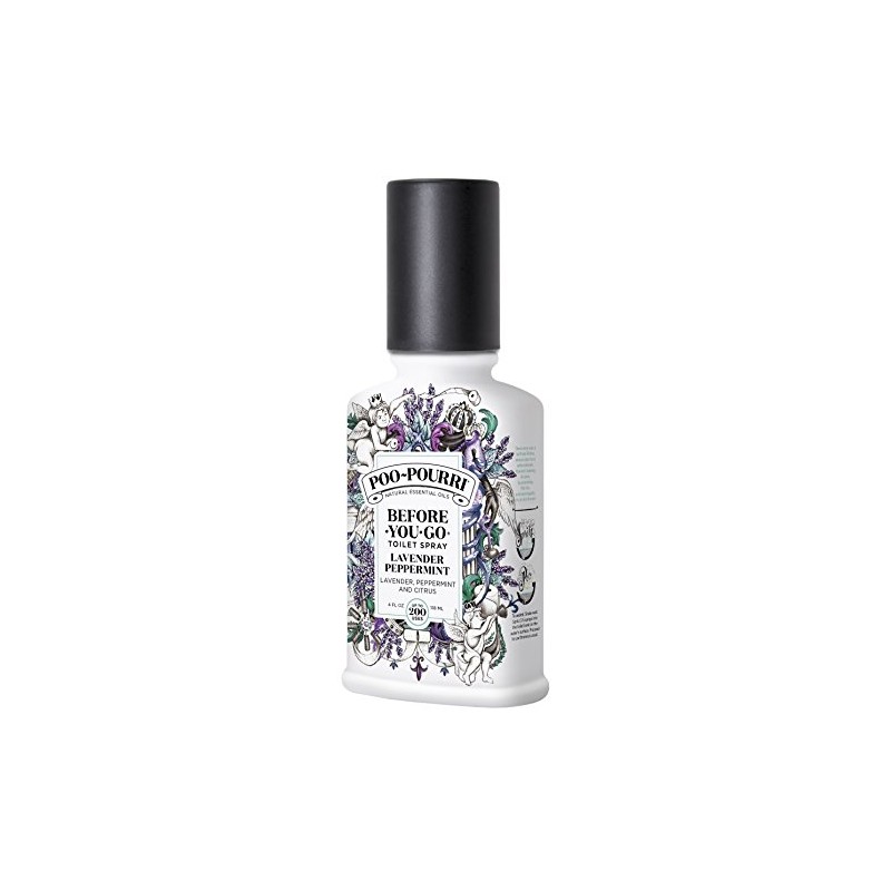Poo-Pourri Before-You-Go Toilet Spray, Lavender Peppermint, 4 Fl Oz -