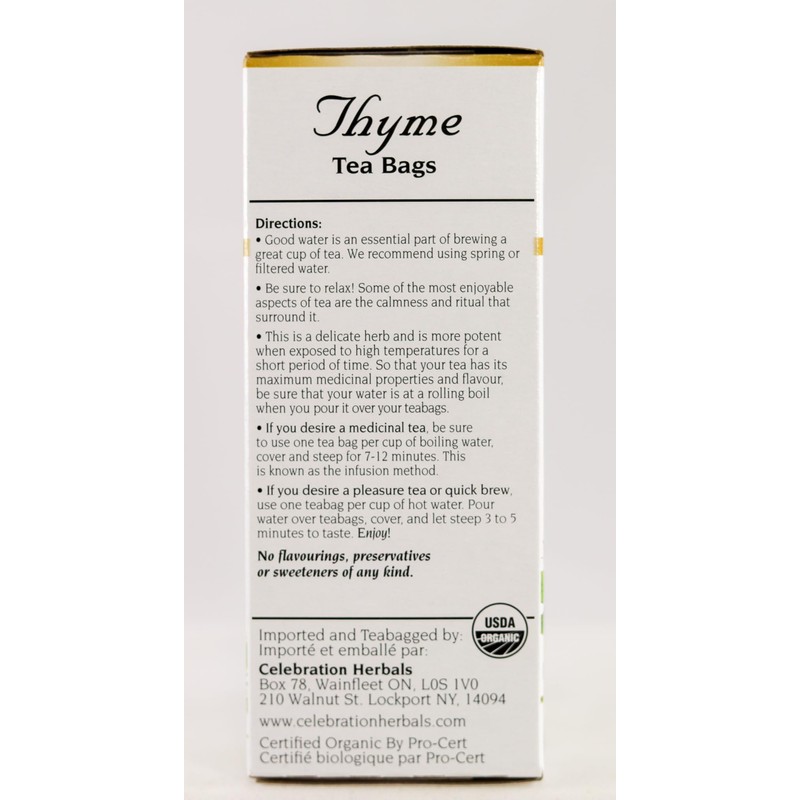 Celebration+Herbals+Organic+Thyme+Tea+Bags+24+Count