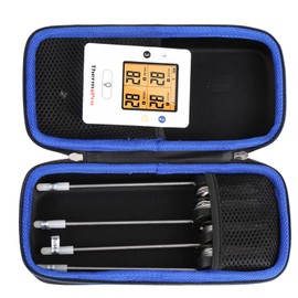 FBLFOBELI EVA Hard Travel Carrying Case Compatible with ThermoPro TP25 500FT Bluetooth Meat Thermometer with 4-Probes (Case Only)