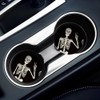 Britimes Skeleton Car Coasters for Drinks, 2 Pack Ceramic Stone