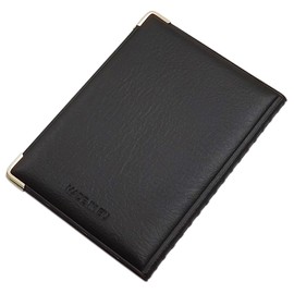 myledershop Exclusive ID Card Holder / ID Card Holder with Protective Corners Made of Metal 12 Compartments MJ-Design-Germany Made in EU Designs, Design 4 / Black