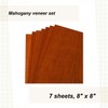 Mahogany Veneer, 8" X 8", 7-Piece