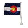 AES 12x18 State of Colorado Double Sided Car Vehicle 12"x18"
