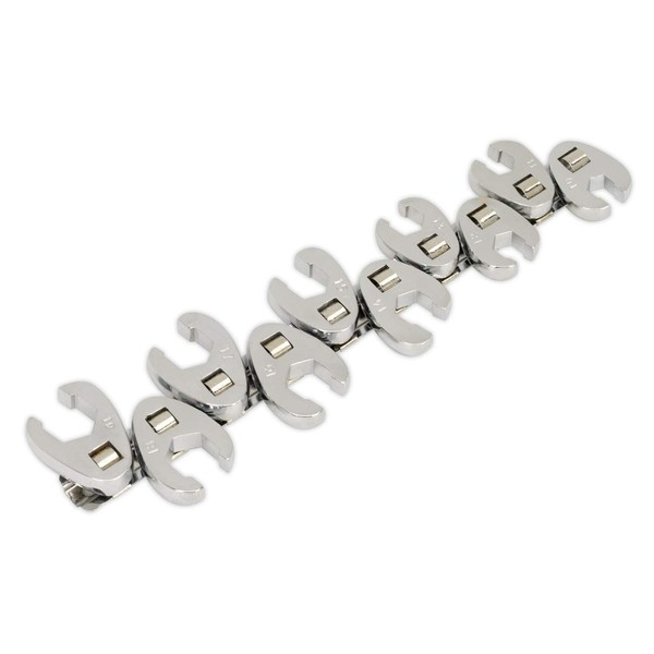 Sealey S0845 Crow's Metric Flare Nut Foot Wrench Set, 3/8"