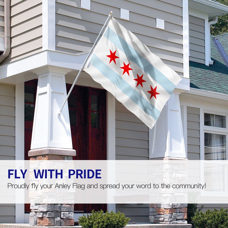 Anley Fly Breeze 3x5 Foot City of Chicago Flag -