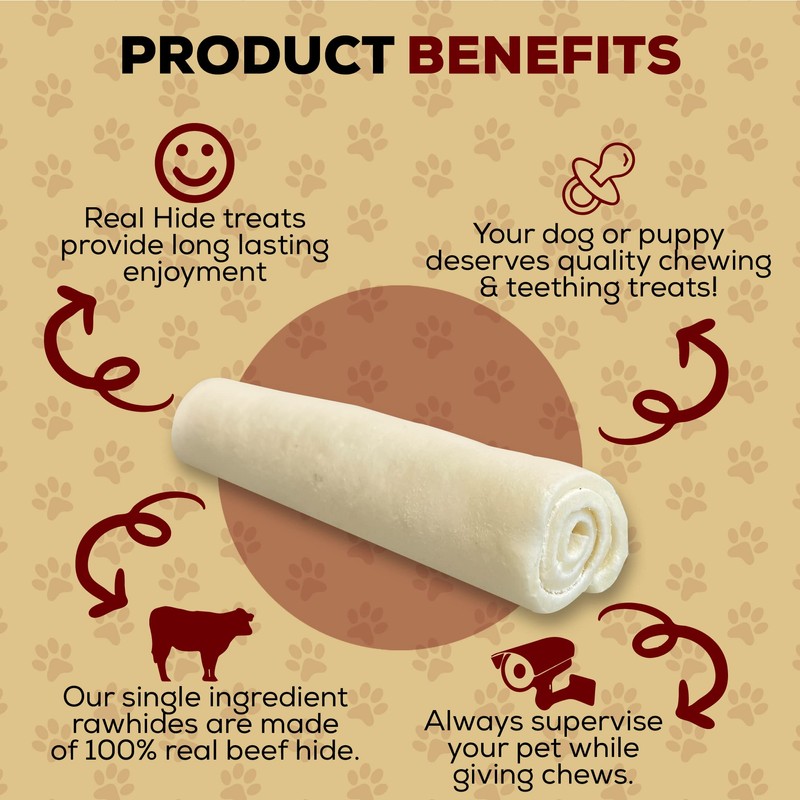 Real Hide | All Natural Dog Chew Treats - Premium