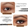 Eyebrow Pencil, Waterproof 2-in-1 Dual-Ended Microblading Eyebrow Pencil, Smudge-proof Eyebrow