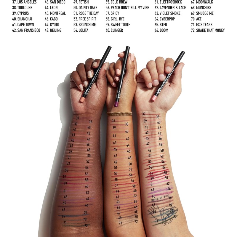 NYX Cosmetics Suede Matte Lip Liner -Shade Alabama