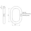 Suspension Ring A13 for 1 Strand (6 mm) and 2
