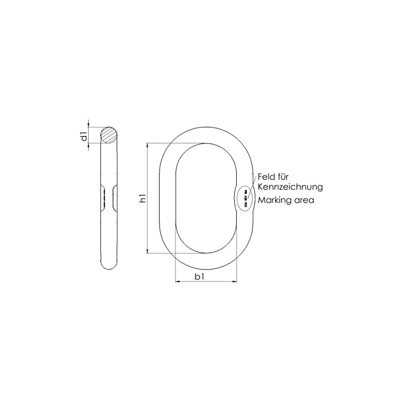 Suspension Ring A13 for 1 Strand (6 mm) and 2
