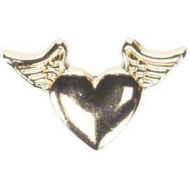 Crocs Gold Heart with Wings, Jibbitz