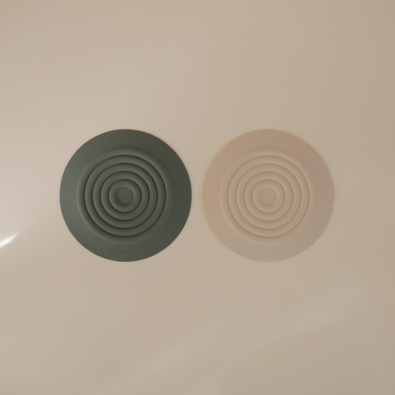 mushie Silicone Drain Stopper 2-Pack | 5.5 inch Diameter Bathtub
