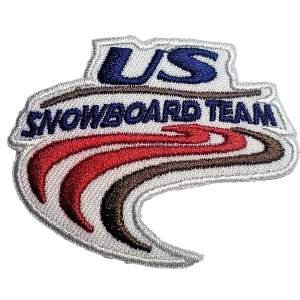 olympics Us Snowboarding Team Olympics 2 X2 Iron On Embroidered