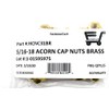 5/16-18 Acorn Cap Nuts Solid Brass (25 Pieces)