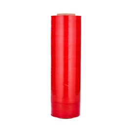 PSBM Red Stretch Wrap, 1 Pack, 18 Inch x 1500 Feet, 80 Gauge, Plastic Cling Dark Color Hand Stretch Film Rolls for Packaging Moving Packing Pallets