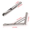 YUMORE 24" Folding Shelf Brackets, Max Load: 330lb Heavy Duty