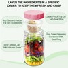 4 Pack Glass Salad Jars with Lids,32oz Mason Jars for