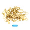 PATIKIL 50 Pcs Copper Ring Terminals, M4 Wire Cable Connecting