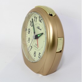 Atlanta Radio Alarm Clock Analogue with Light Luminous Dial Repetition Crescendo Gold - 1865/9
