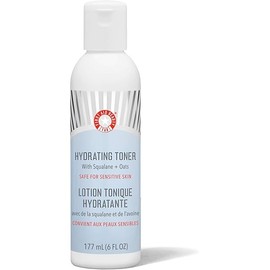 First Aid Beauty - Hydrating Toner with Squalane and Oats, Naturual Wild Oat Skin Calming Toner, Helps Reduce Lines & Wrinkles, Safe for Sensitive Skin, Alcohol-Free Balanced Hydration, 6 oz