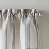 CHF McKenzie Striped Window Kitchen Curtain Valance, Rod Pocket, 58W