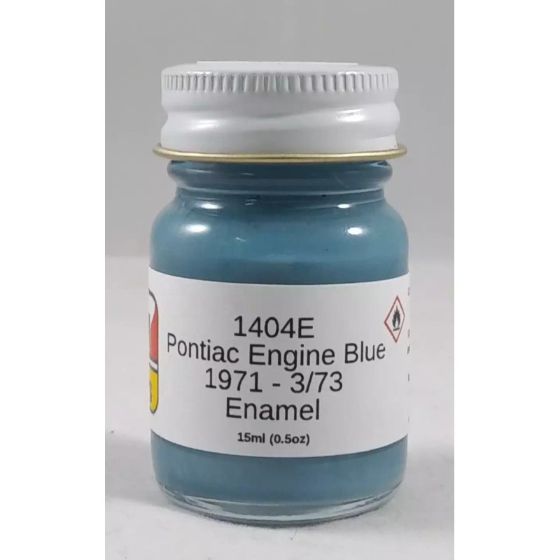 MCW Finishes 1404E Pontiac Engine Blue 1971-1973 Enamel Model Paint