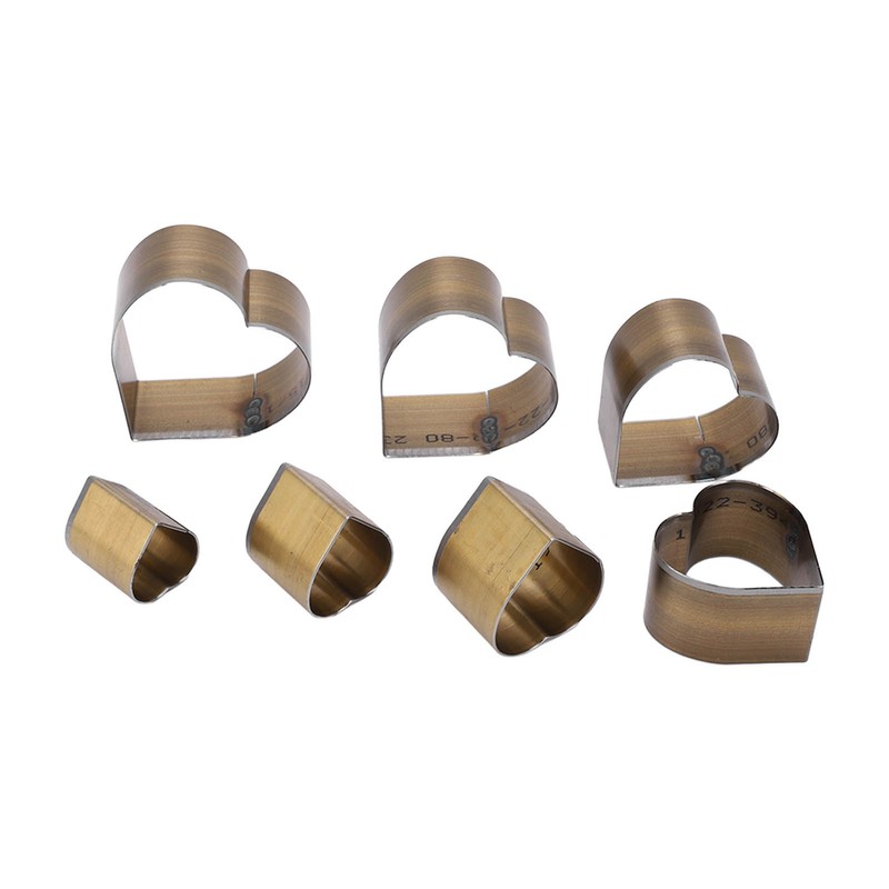 7Pcs Leather Cutting Die High Carbon Steel Heart Shape Simple