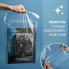 Spartan Industrial - Bolsas de polietileno de plástico con cierre