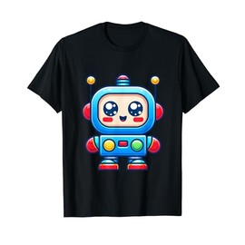 Cute Robot Heart Love Design Boy Girl Toys Engineer Space T-Shirt