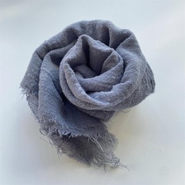 SYSUII Set of 12 Linen Napkins Fabric Napkins Rustic Reusable Linen Napkins Decorative Table Napkins Cotton Linen Fabric Napkins for Wedding Party Decoration – Grey Blue