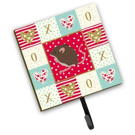 Caroline's Treasures Baby Mouse Love Leash or Key Holder Hooks, Multicolor