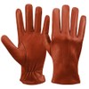 Mens Luxury Nappa Lambskin Leather Gloves Winter Warm Touchscreen Gloves