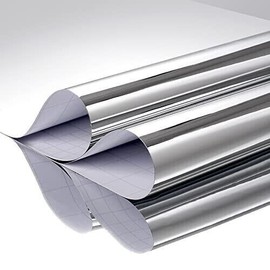 Unbranded 12"x315" Large Mirror Stickers, Flexible Mirror Sheets, Non Glass, Self