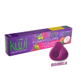 KÜÜL - Color System Funny Colors Tinte Semipermanente Cabello Color Bugambilia 90 ml, con Blanco Titanio, Filtro UV y Colágeno, Prolonga Intensidad del Color, Aporta Hidratación, Brillo y Sedosidad