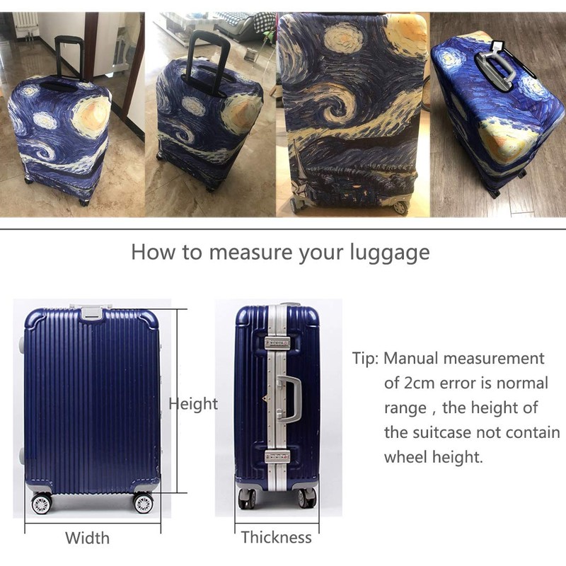 TRAVELKIN Thickened Luggage Cover 18/24/28/32 Inch Suitcase Spandex Protective Cover