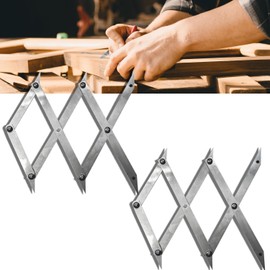 Picket Master Pro 3 Point Center Finder for Precise Measurements, Marking Layout Tool, Equal Spacing Layout Tool for Welding and Woodworking, Equal Space Divider, Center Point Finder (2pcs)