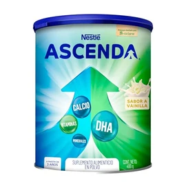 Suplemento Alimenticio en Polvo Ascenda Sabor Vainilla Lata 400g