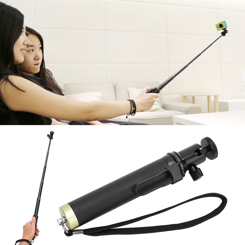 Action Camera Aluminium Alloy 6 Section Selfie Stick 18‑72cm for