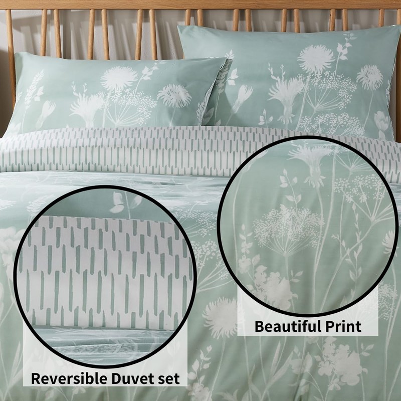Olivia Rocco Easy Care Printed Duvet Cover Set 100% Polyester