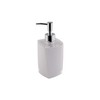 axentia Graz Soap Dispenser, Plastic, White, Approx. 7.3 x 17.5