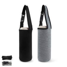 DEANKEJI Bottle Holder Backpack, Pack of 2 Bottle Holder Belts, Bottle Bag with Removable and Adjustable Straps, Bottle Holder for Hanging Outdoor Sports Camping Hiking Trips