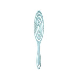 Light Blue Detangling Hair Brush Anti Breakage and Detangling Knots for Wet Wavy Curly Hair and Extension Women's Ergonomic Spiral Design
