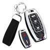 HIBEYO 3 Button Key Fob Cover Compatible with Nissan Altima