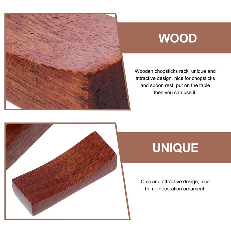 DOITOOL Chopsticks Rest, Wooden Spoon Rest, Chopsticks Pillow, Japanese Style,