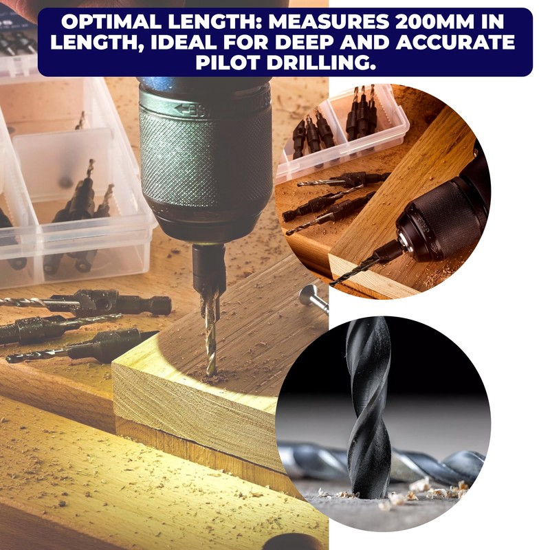 Dapetz ® Diamond Tapered Guide Drill Bit 8mm X 200mm