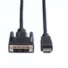 VALUE Cable DVI (18+1) ST - HDMI ST, black, 1
