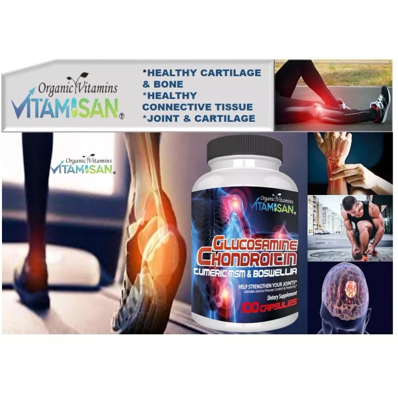 Glucosamine Chondroitin Turmeric & MSM 200 CAPSULES - Bones Joint