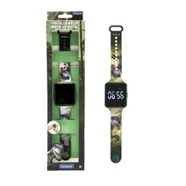 Lexibook, Dinosaur Digital Clock 12 Hour 24 Hour Time Display DMW060DINO Green