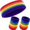 WILLBOND 3 Pieces Sweatbands Set, Includes Sports Headband and Wrist